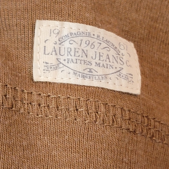 Lauren Ralph Lauren Brown Long Sleeve Knit Top - Picture 4 of 9